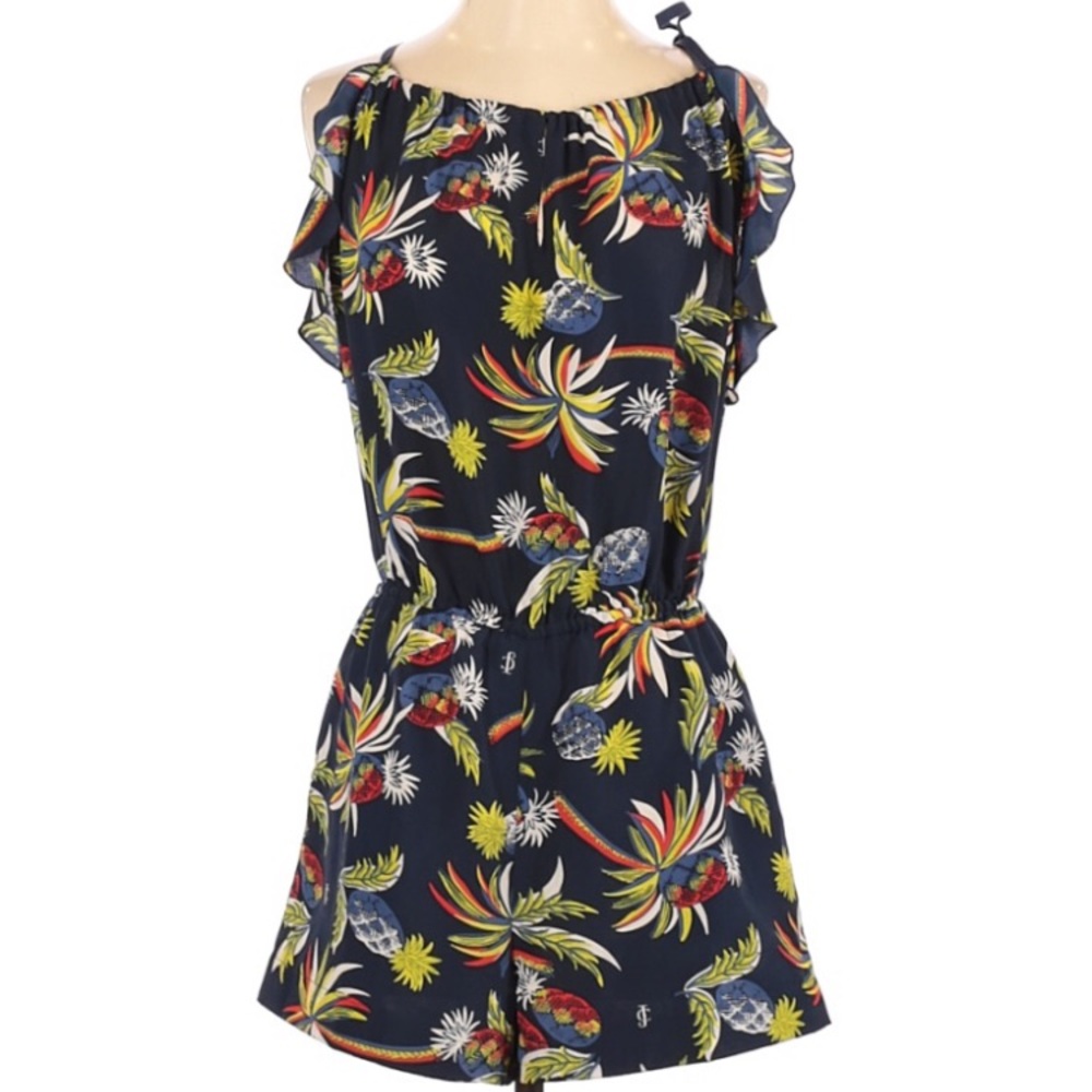 Juicy Couture Tropical Palm Printed Romper XS
